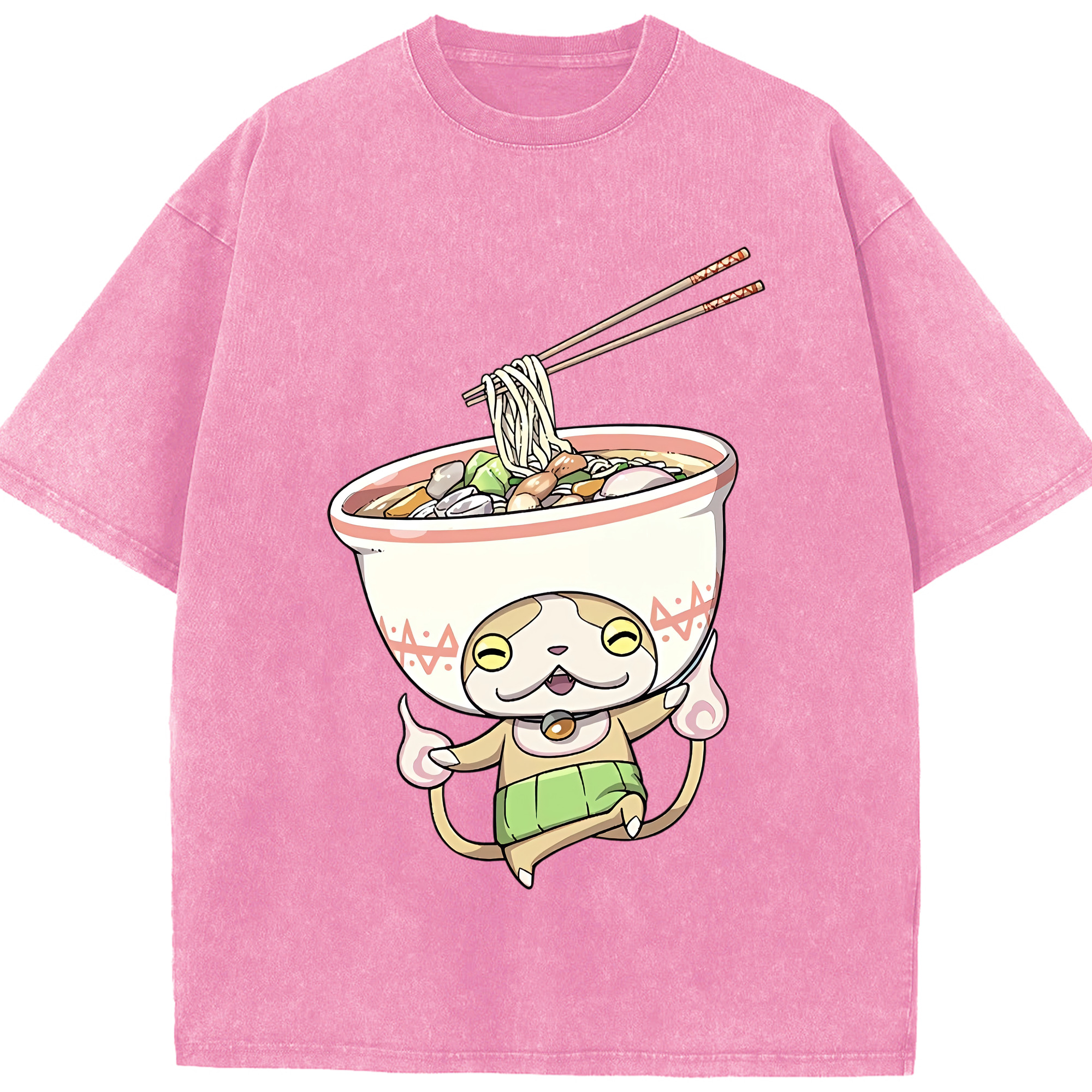 （画像用） 妖怪ウォッチ Yo-kai Watch 綿100% ヴィンテージ風 半袖Tシャツ（フロントプリント）